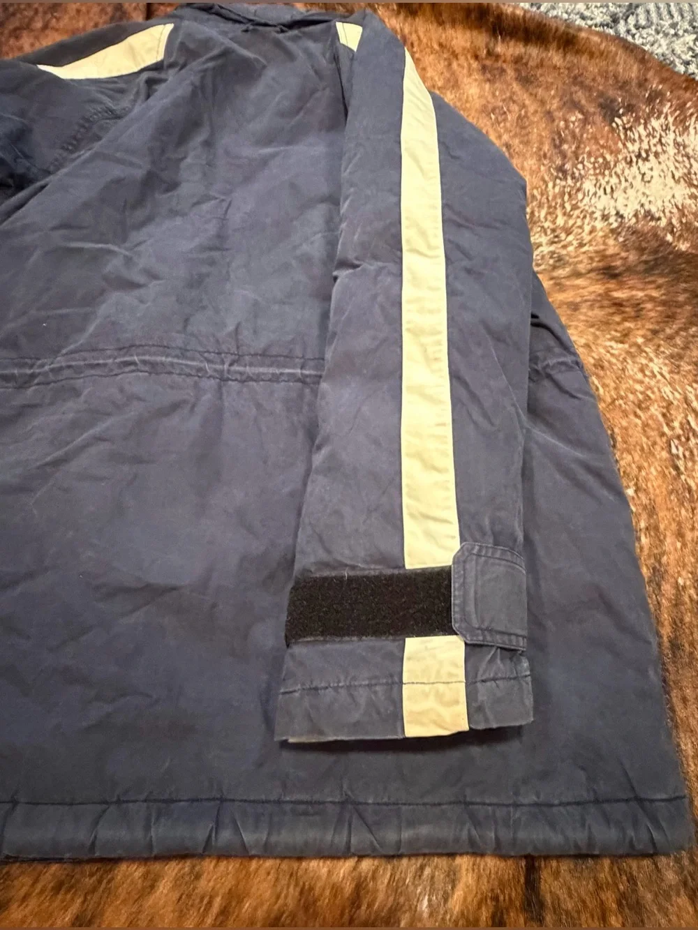 Vintage Polo Sport Ralph Lauren Sportsmans Parka Jacket Mens L Navy Puffer 90s